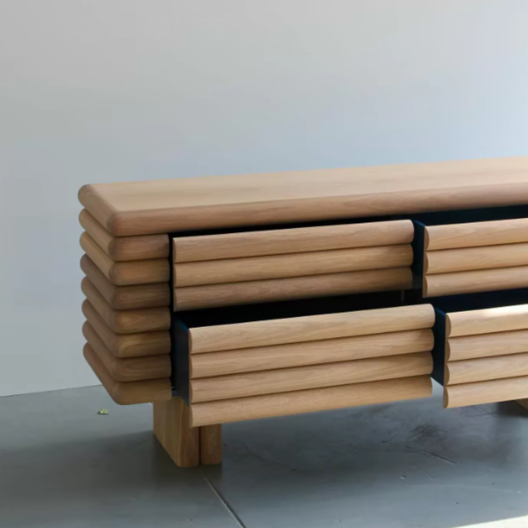 CORDWOOD Modern Solid Wood Chest of Drawers - Cassa Haus Singapore