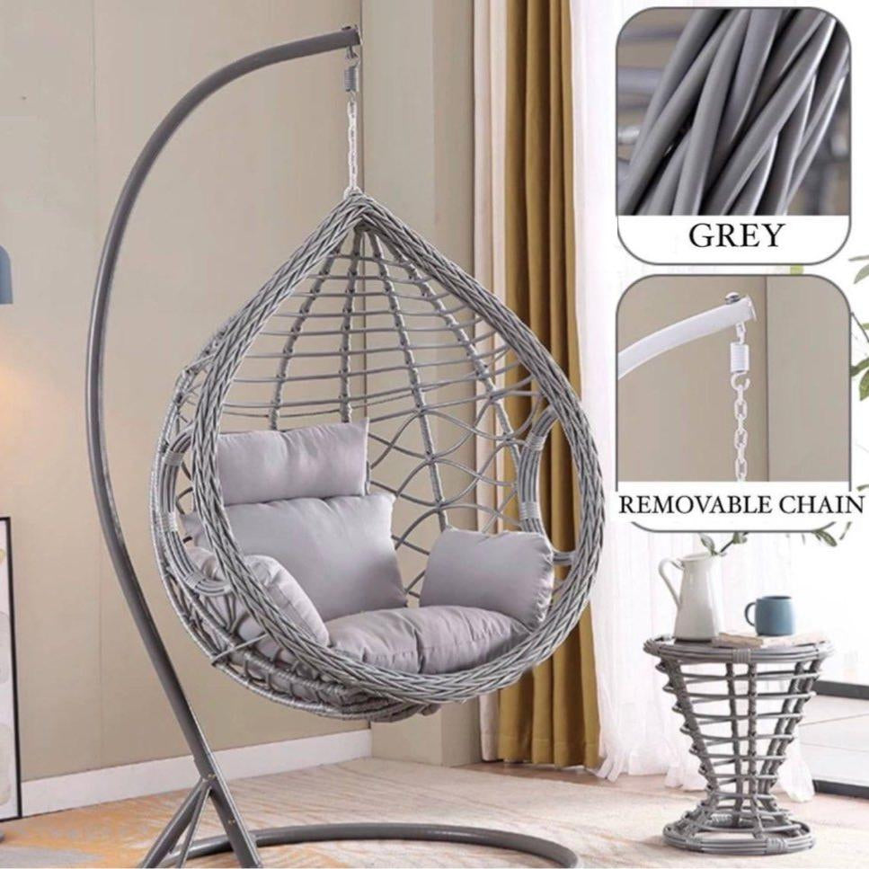 QYRAVORA Modern Outdoor Swing Chair