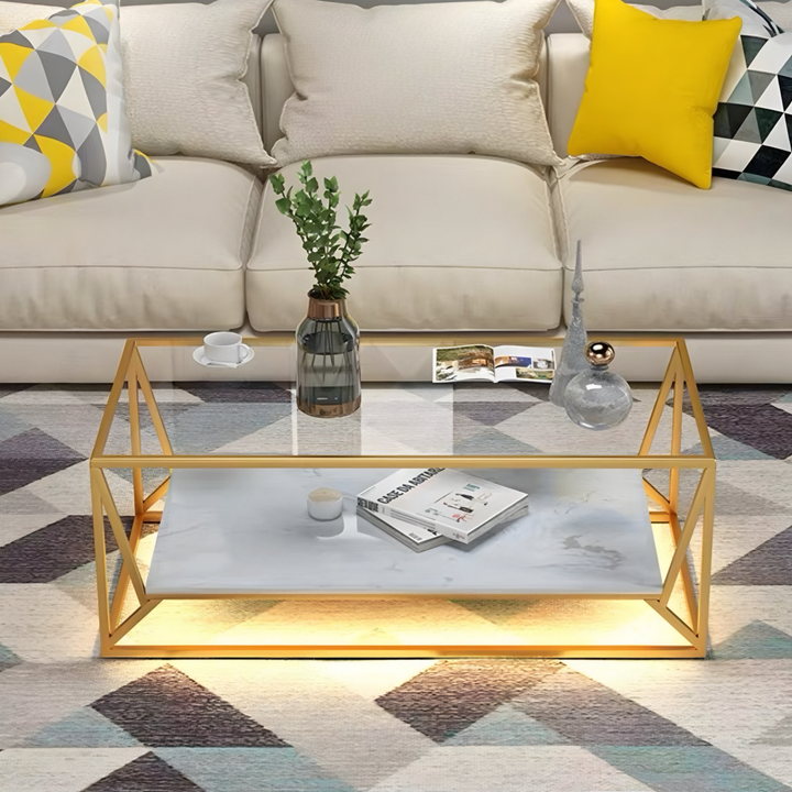 JACK Modern LED Glass Coffee Table
