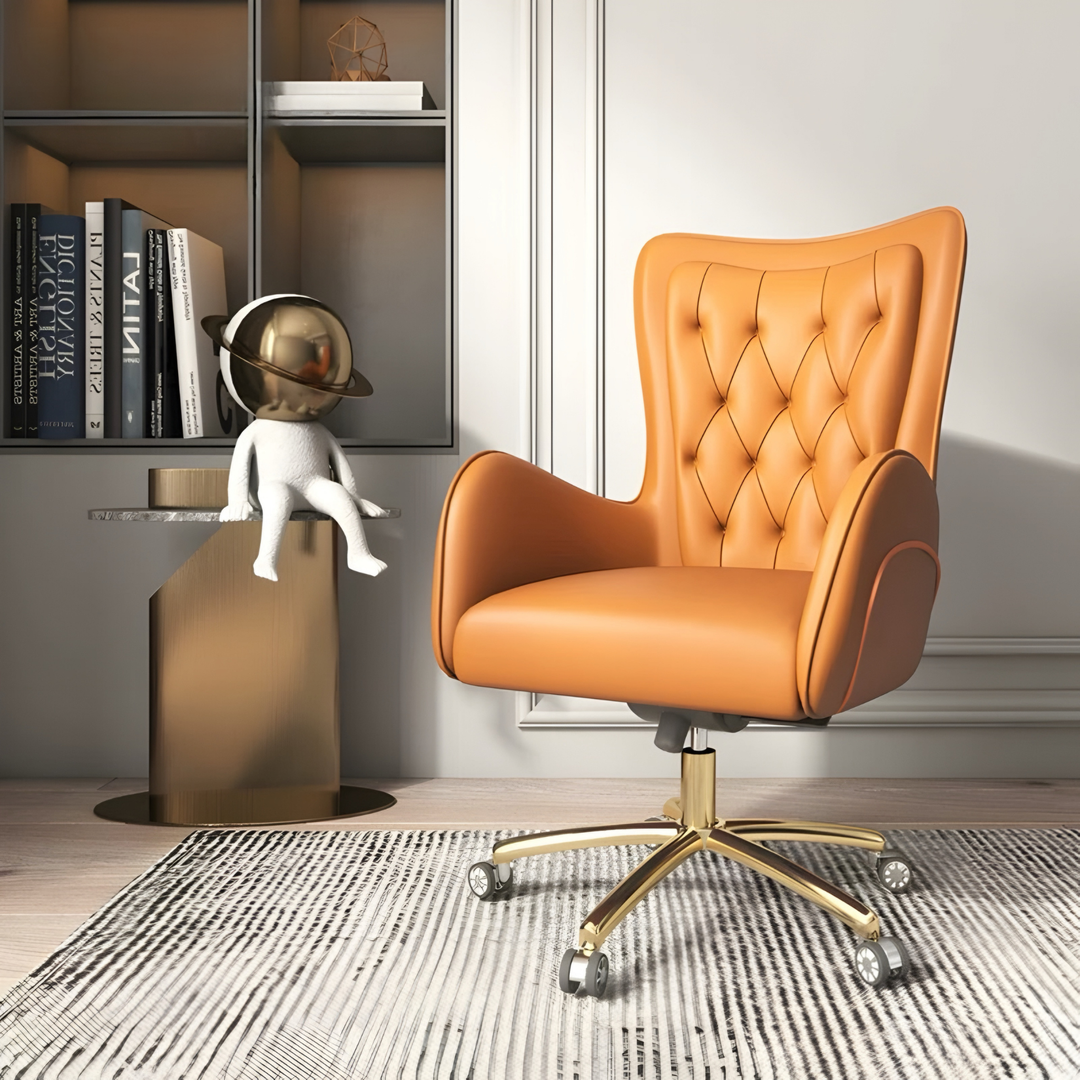 ZARELI Modern Leather Office Chair