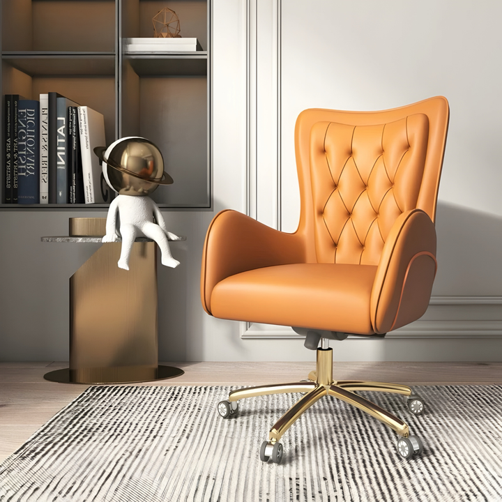 ZARELI Modern Leather Office Chair