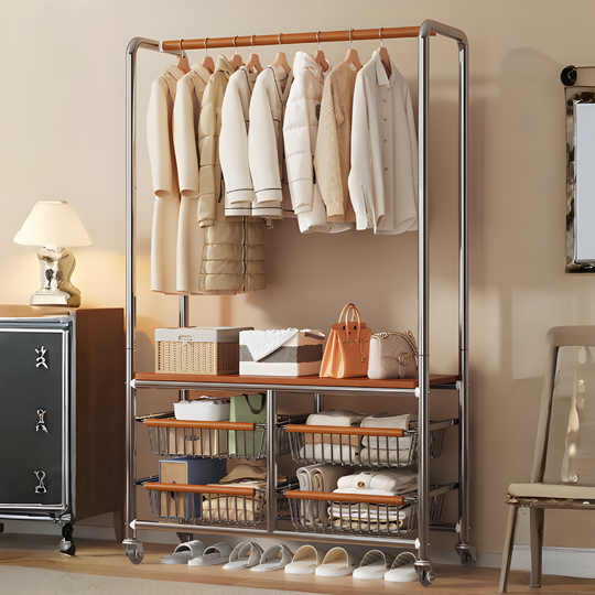 FALDRIC Vintage Clothing Storage Rack - Cassa Haus Singapore