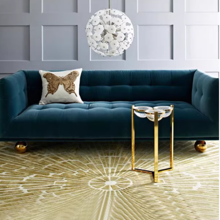 MORVETTA Victoria Tufted Velvet Sofa
