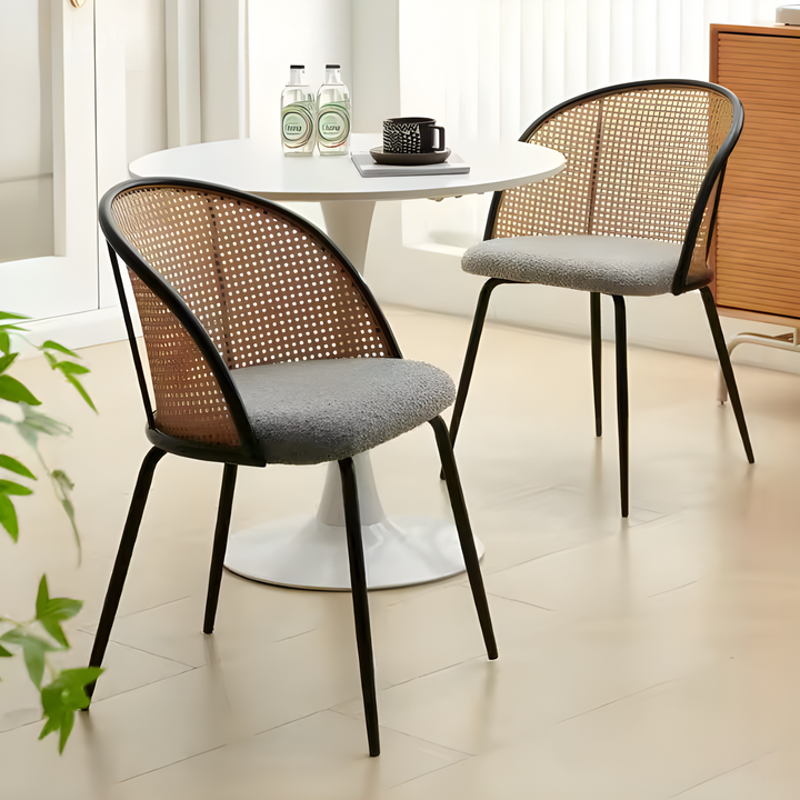 ELORA Modern Rattan Dining Chair - Cassa Haus Singapore