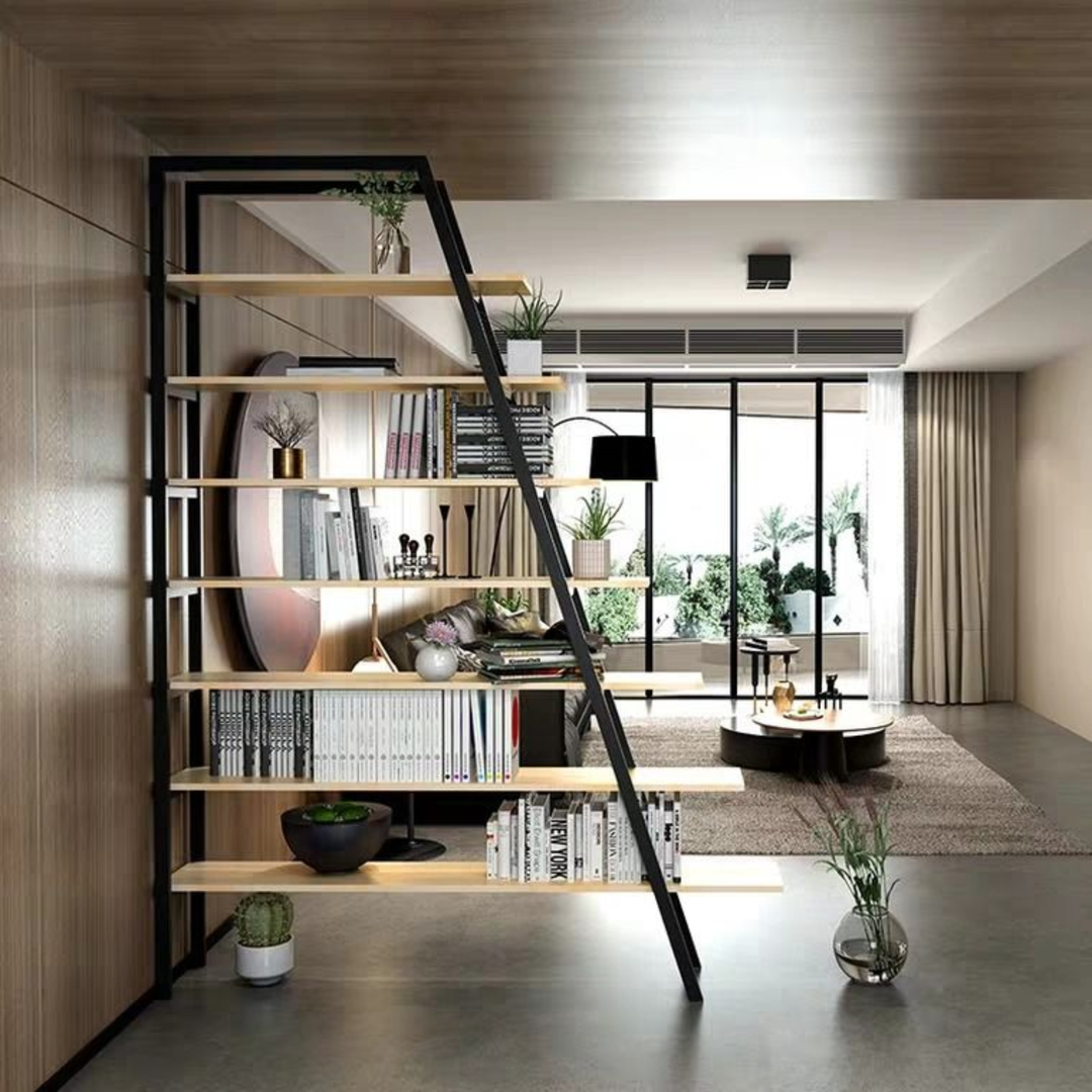 TARIK Modern Industrial Ladder Display Shelf
