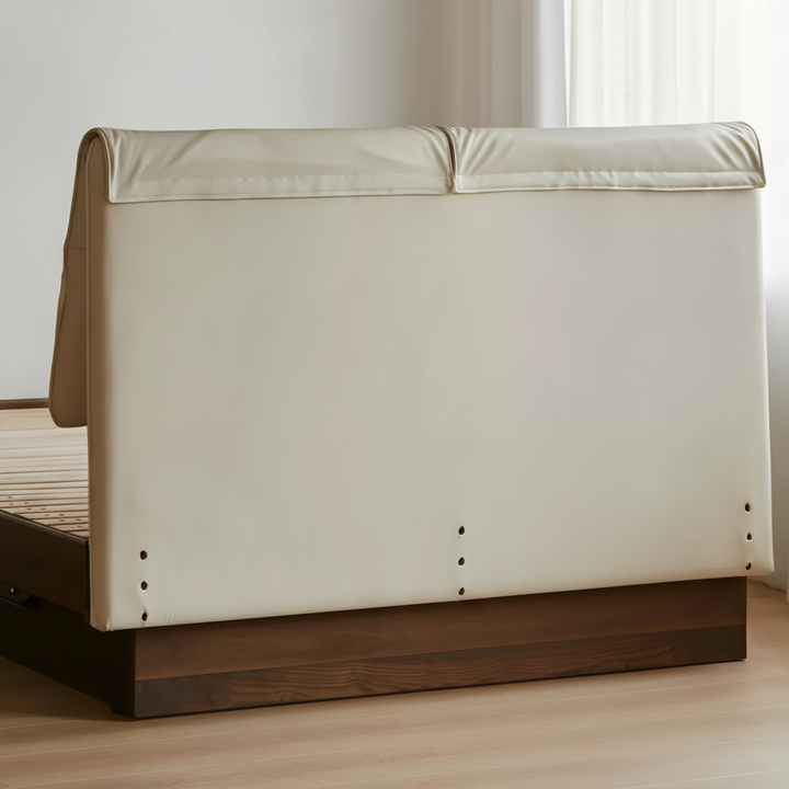 TREVIK Modern Solid Wood Storage Bedframe