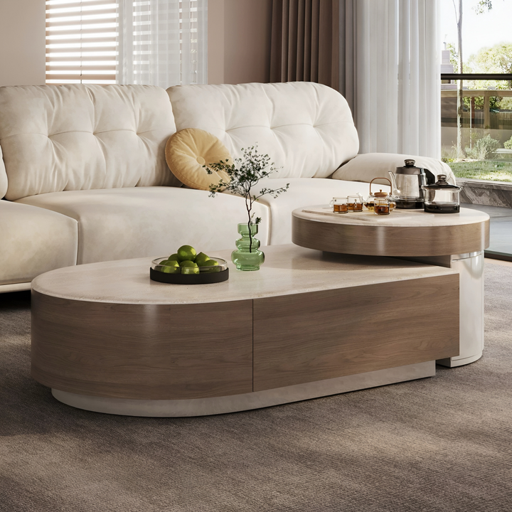 SOZEN Modern Sintered Stone Coffee Table Set