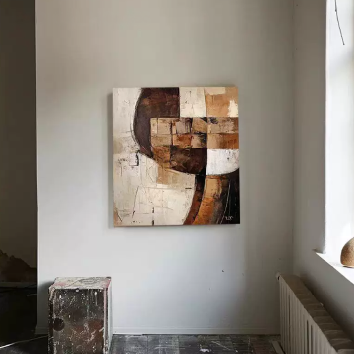 ELVARA Modern Hand-Painted Oil Painting - Cassa Haus Singapore