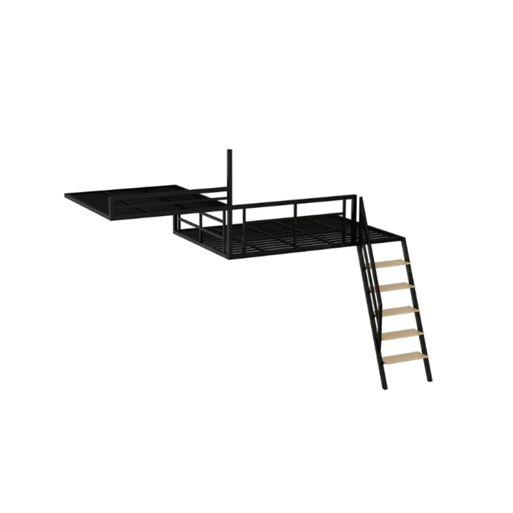 HIKO Modern Loft Bedframe With Storage - Cassa Haus Singapore