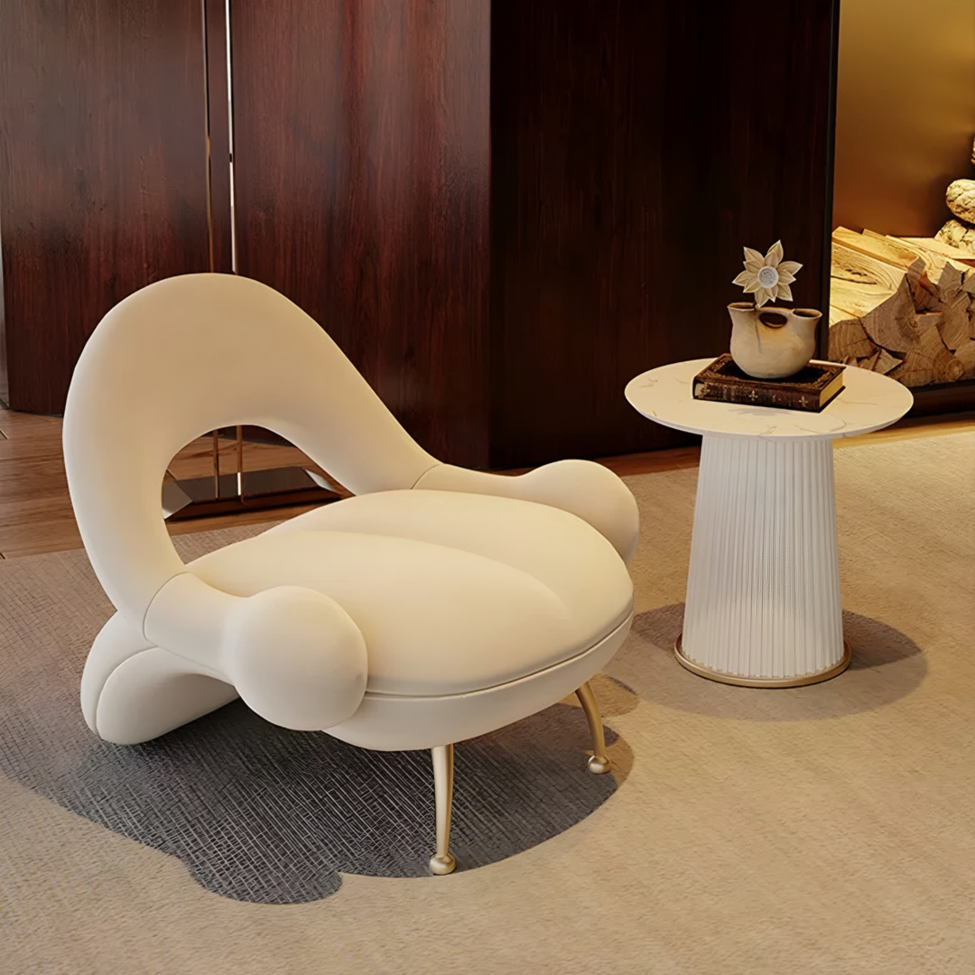 JUNA Modern Boucle Lounge Chair