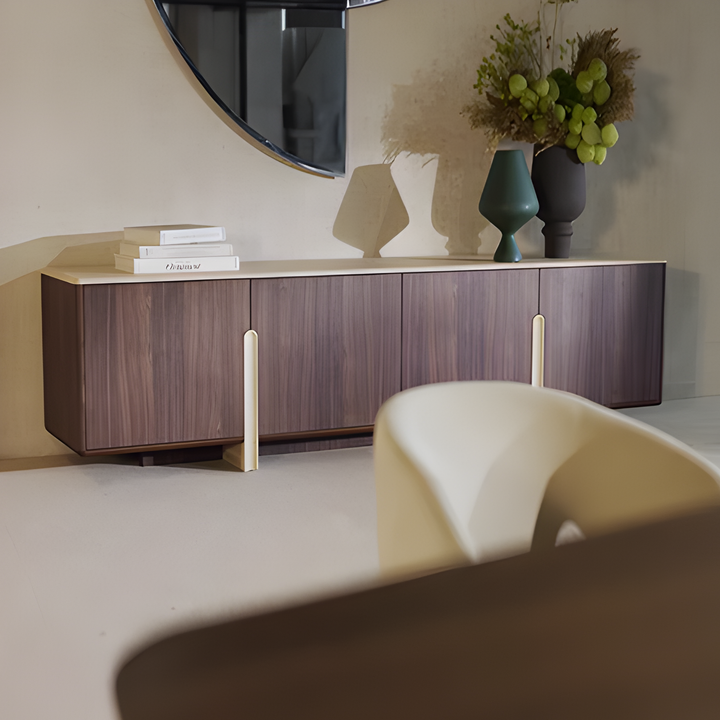 MONTERRE Modern Solid Wood TV Console
