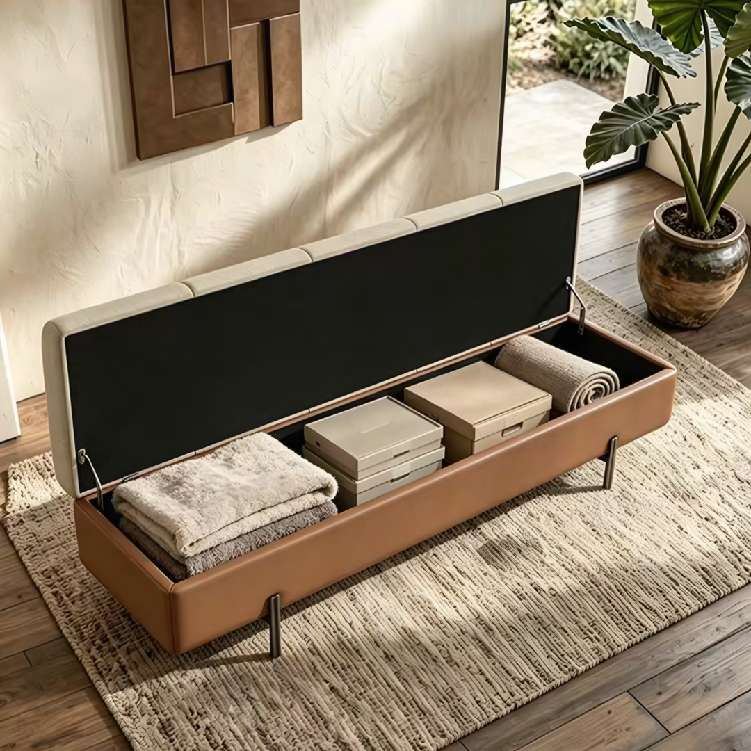 DORVEN Modern Storage Bench - Cassa Haus Singapore