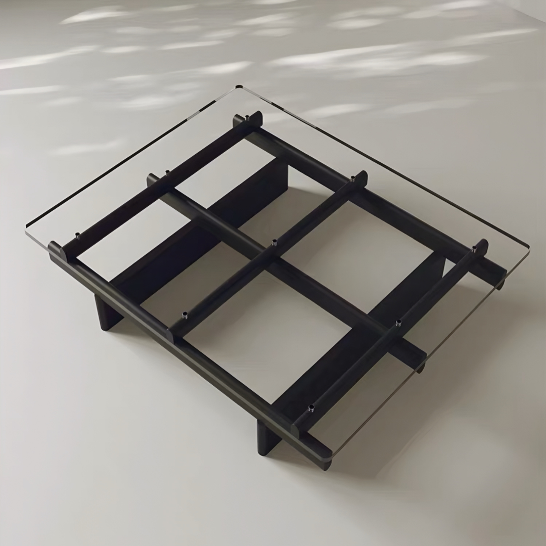 ROBERT Modern Glass Coffee Table - Cassa Haus Singapore