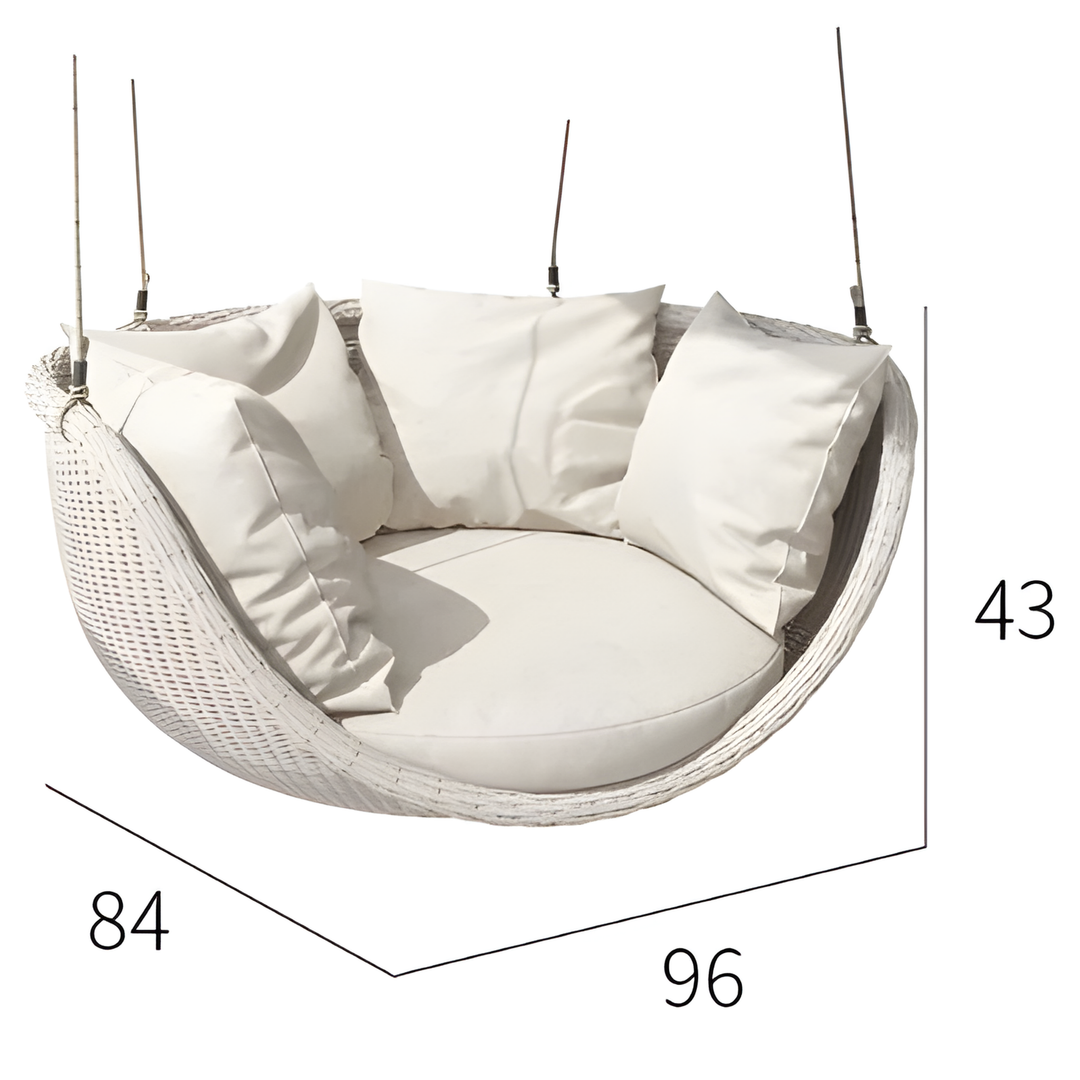 ZAYQORIN Modern Rattan Swing Chair