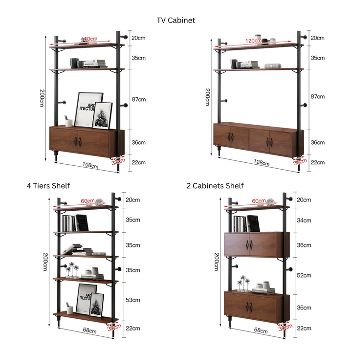 CAVALIER Modern Storage TV Console