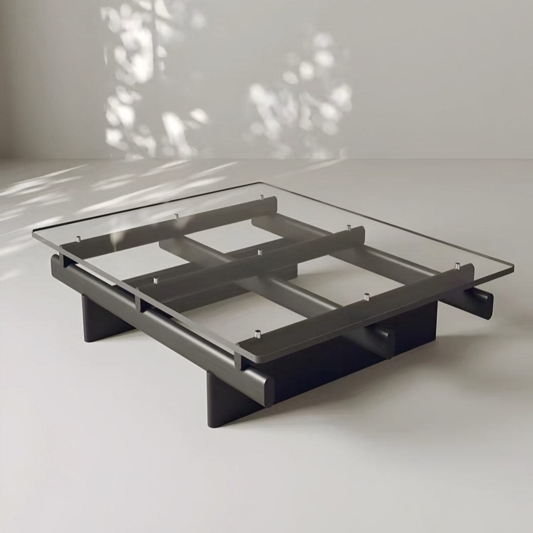 ROBERT Modern Glass Coffee Table - Cassa Haus Singapore