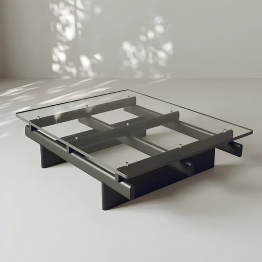 ROBERT Modern Glass Coffee Table - Cassa Haus Singapore
