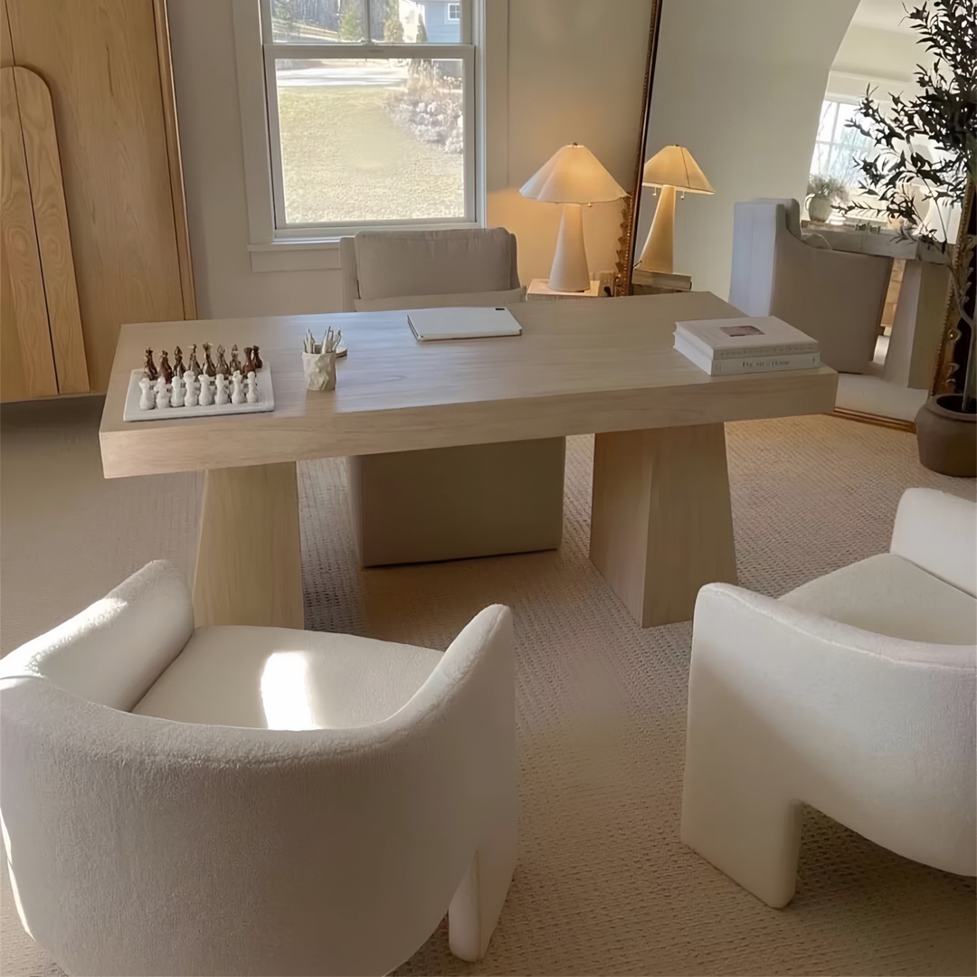 ROTHWELL Modern Solid Wood Study Table - Cassa Haus Singapore