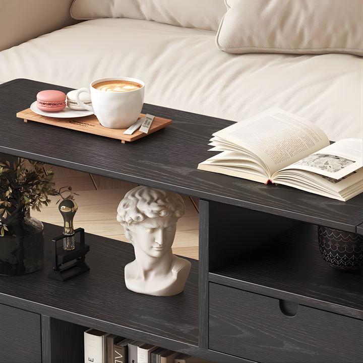 RENZO Solid Ash Wood Side Table