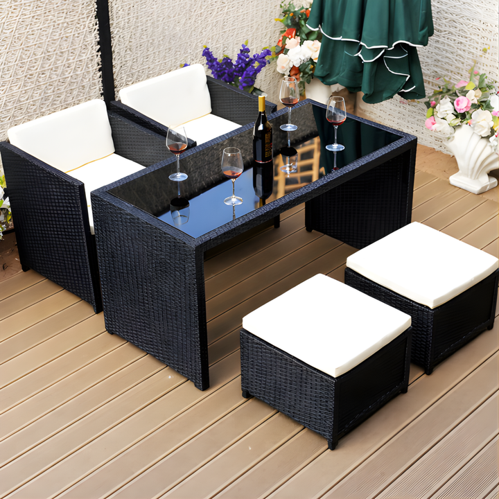 NIVORQIS Modern Outdoor Table and Chair