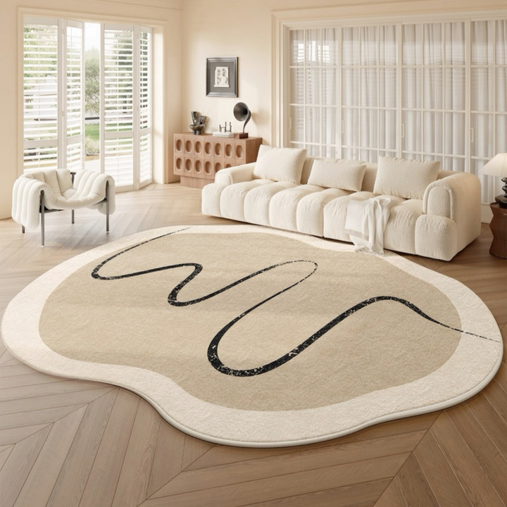 CURLFERN Modern Curved Floor Rug - Cassa Haus Singapore