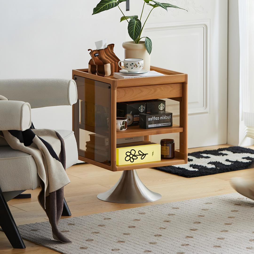 HALEN Modern Rotatable Bedside Table