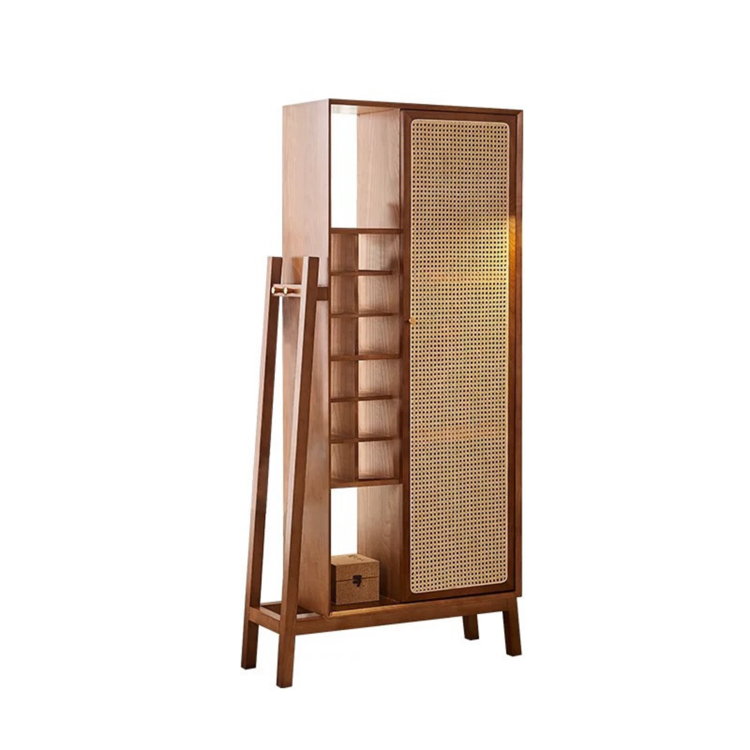 RANOKI Rattan Display Cabinet