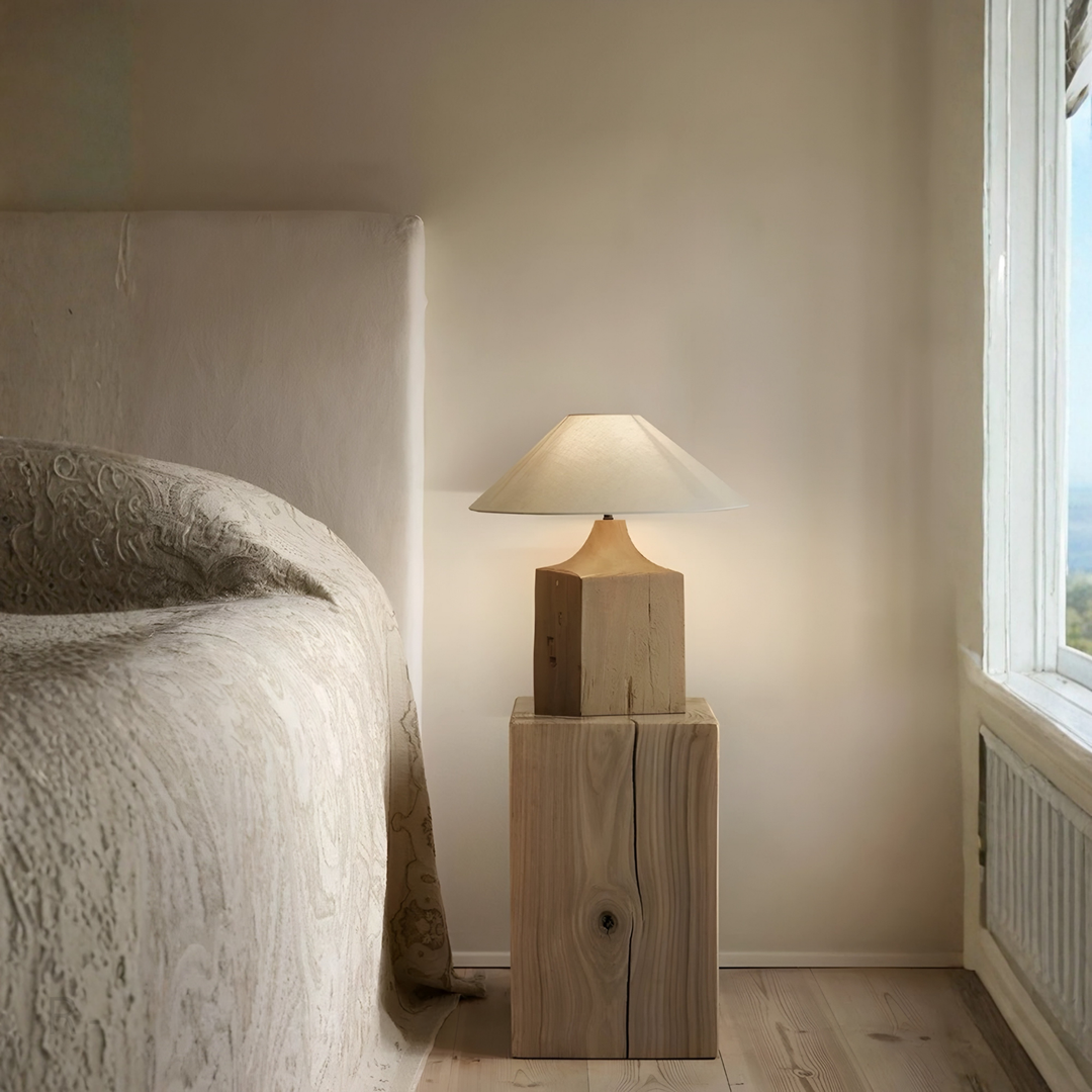 GRENVILLE Modern Solid Wood Floor & Table Lamp - Cassa Haus Singapore