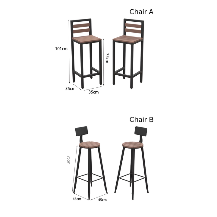 QORVENZA Modern Outdoor Bar Table and Chairs - Cassa Haus Singapore