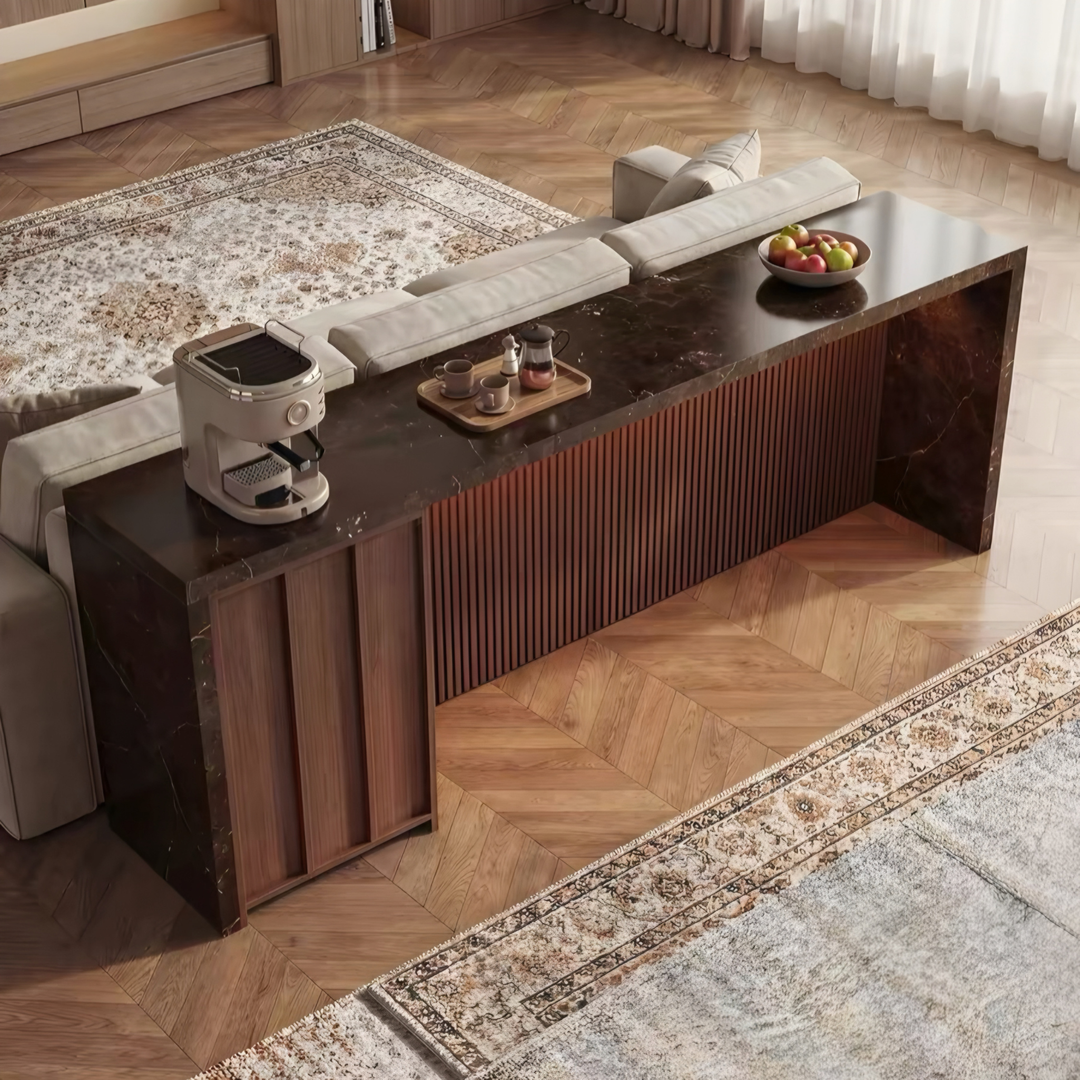 STRATIQ Modern Sintered Stone Bar Table Sideboard - Cassa Haus Singapore
