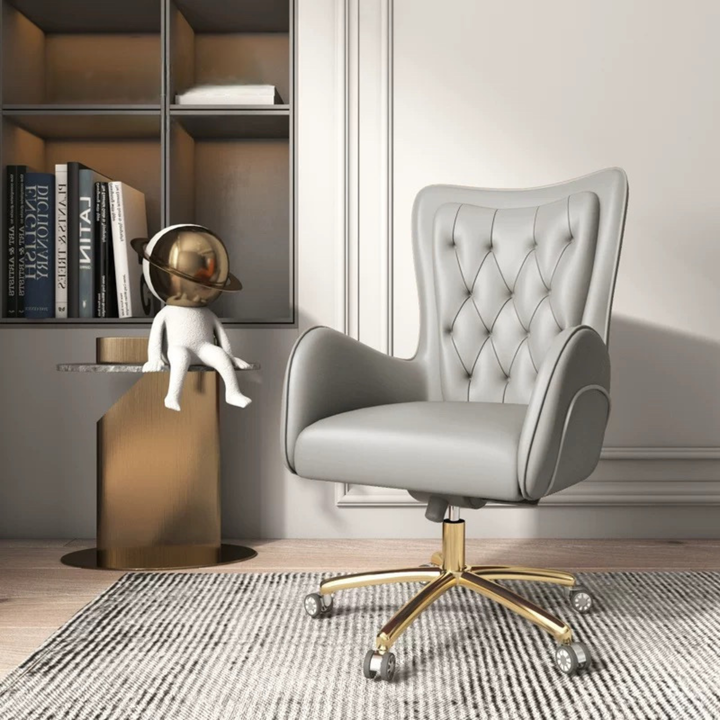 ZARELI Modern Leather Office Chair