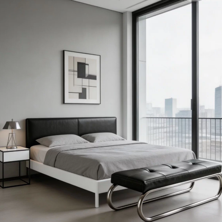 ELVANO Modern Leather Bench - Cassa Haus Singapore