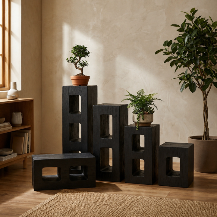 ORVEA Modern Solid Wood Pedestal - Cassa Haus Singapore