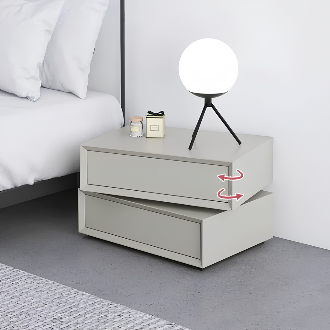 OLVANO Modern Rotating Bedside Table