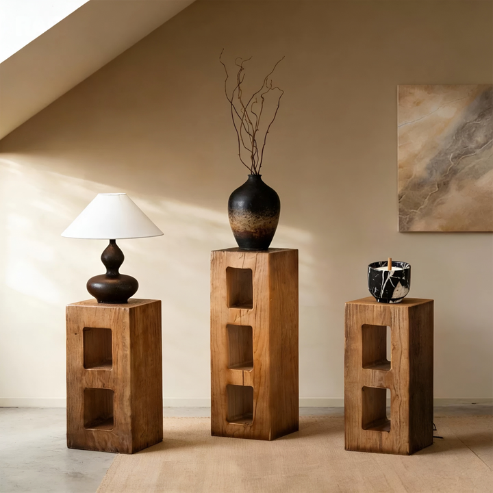 ORVEA Modern Solid Wood Pedestal - Cassa Haus Singapore