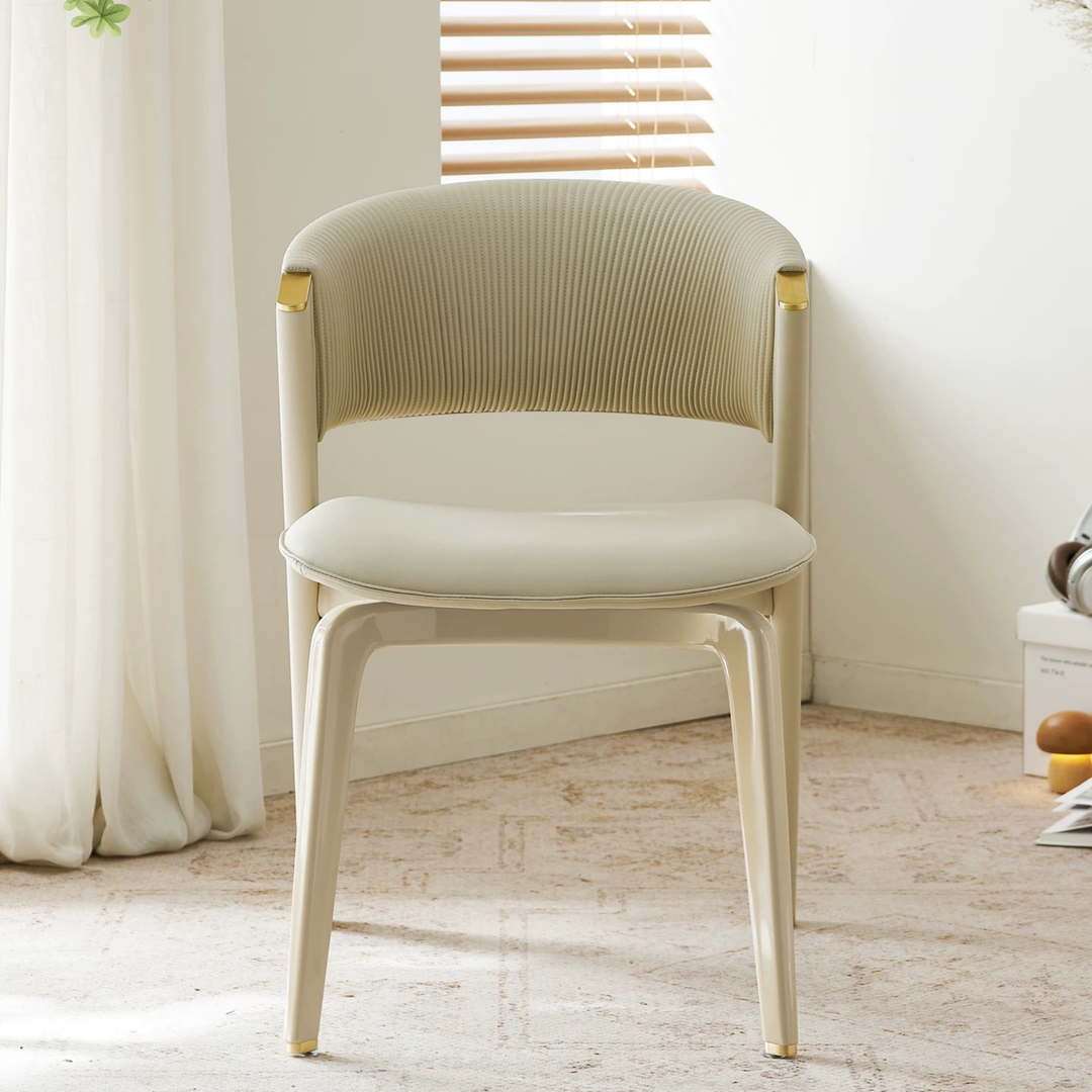 VARELIS Modern Leather Dining Chair - Cassa Haus Singapore