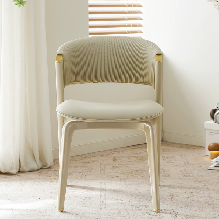 VARELIS Modern Leather Dining Chair - Cassa Haus Singapore
