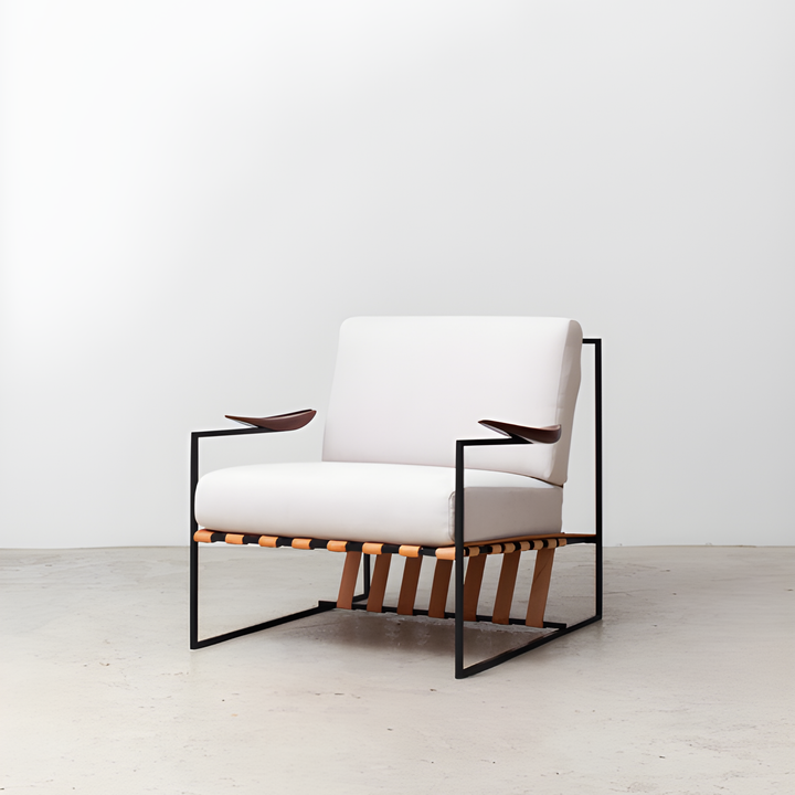 JOVEN Minimalist Lounge Chair & Ottoman - Cassa Haus Singapore