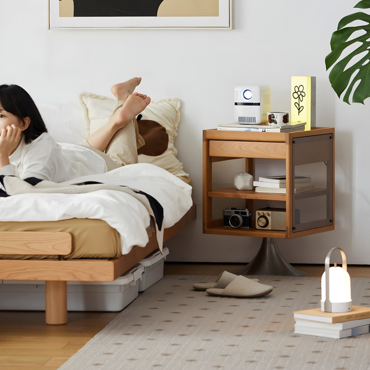 HALEN Modern Rotatable Bedside Table