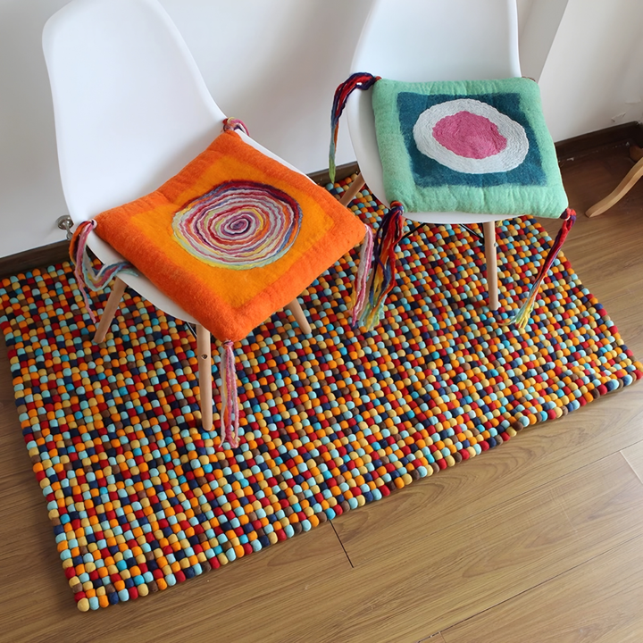 FELTFOX Eclectic Wool Runner Rug