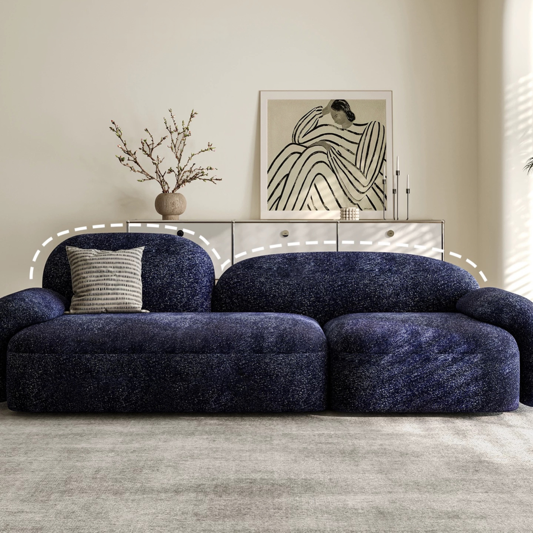 VORSTEN Modern Fabric Sofa