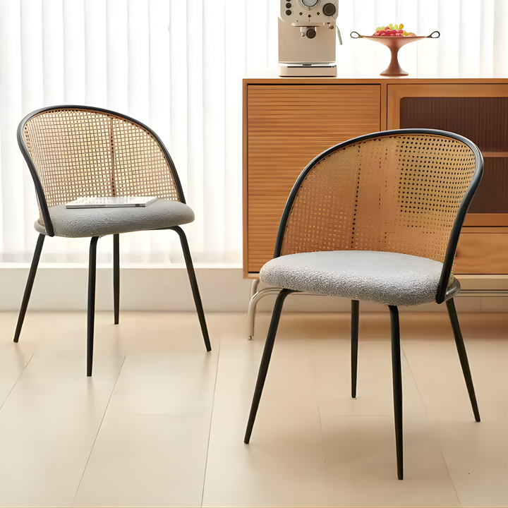 ELORA Modern Rattan Dining Chair - Cassa Haus Singapore