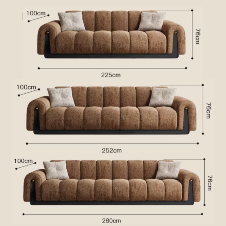DORVIK Modern Fabric Sofa