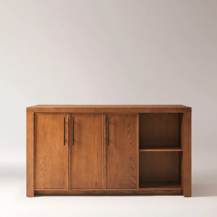 MIRETO Modern Solid Wood Kitchen Cabinet