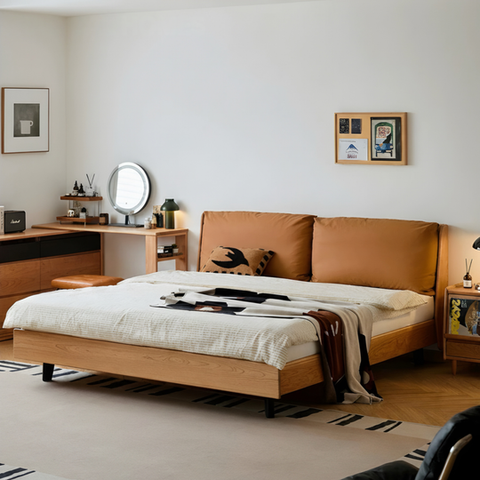 OMBRIS Modern Solid Wood Bedframe - Cassa Haus Singapore