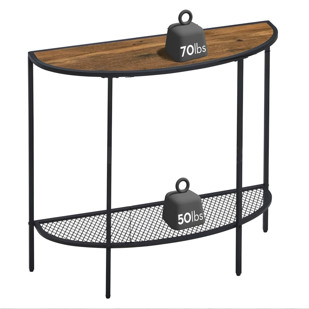 HALDOR Farmhouse Solid Wood Console Table
