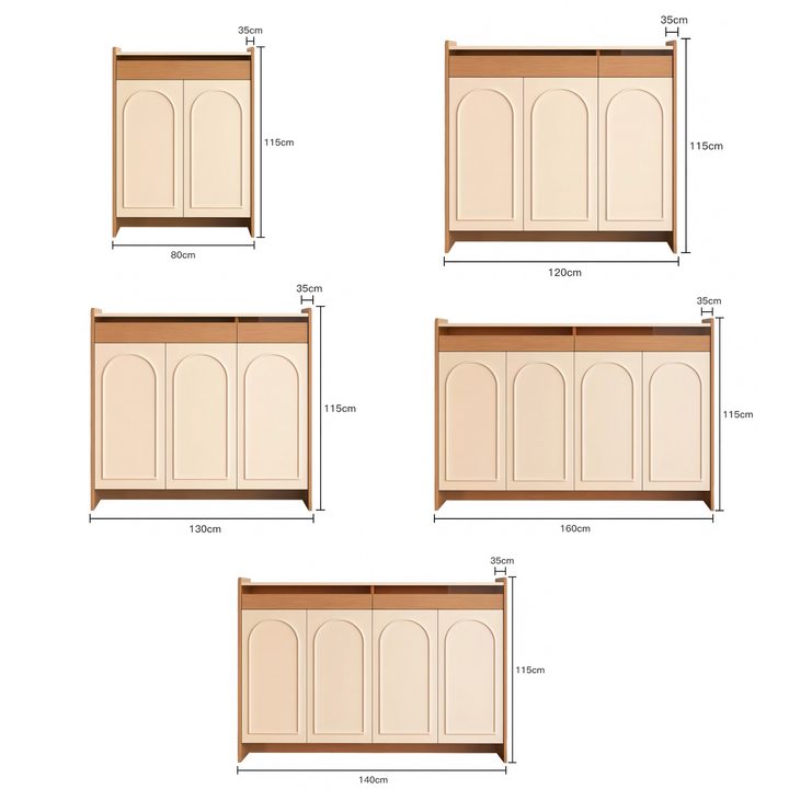 ARCHIVE Modern Solid Wood Shoe Cabinet