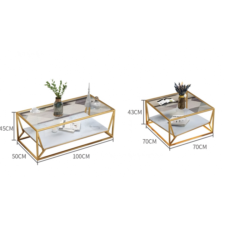 JACK Modern LED Glass Coffee Table