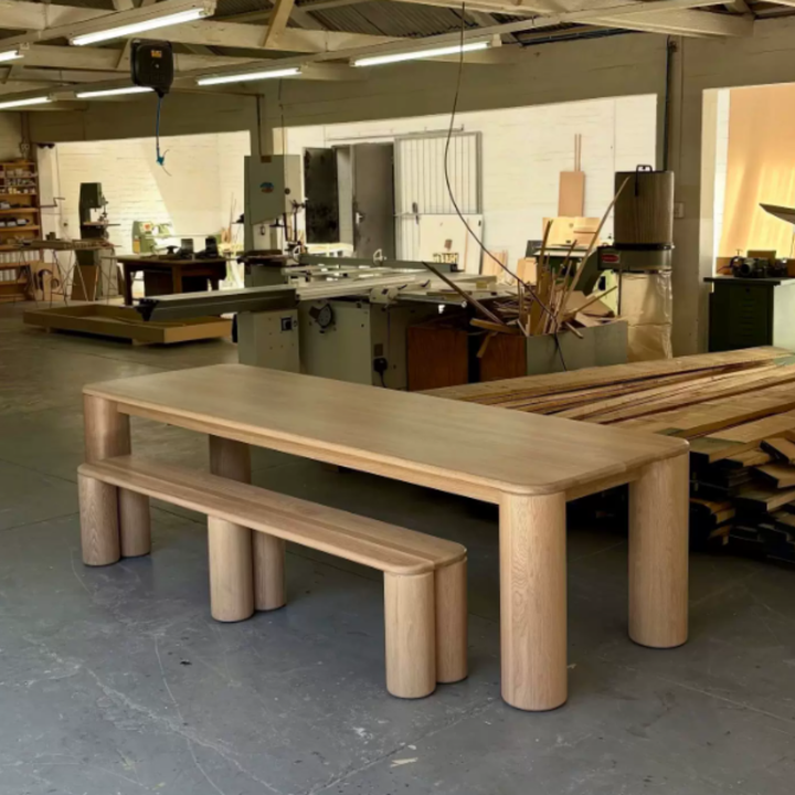 EARTHBOUND Modern Solid Wood Dining Table - Cassa Haus Singapore