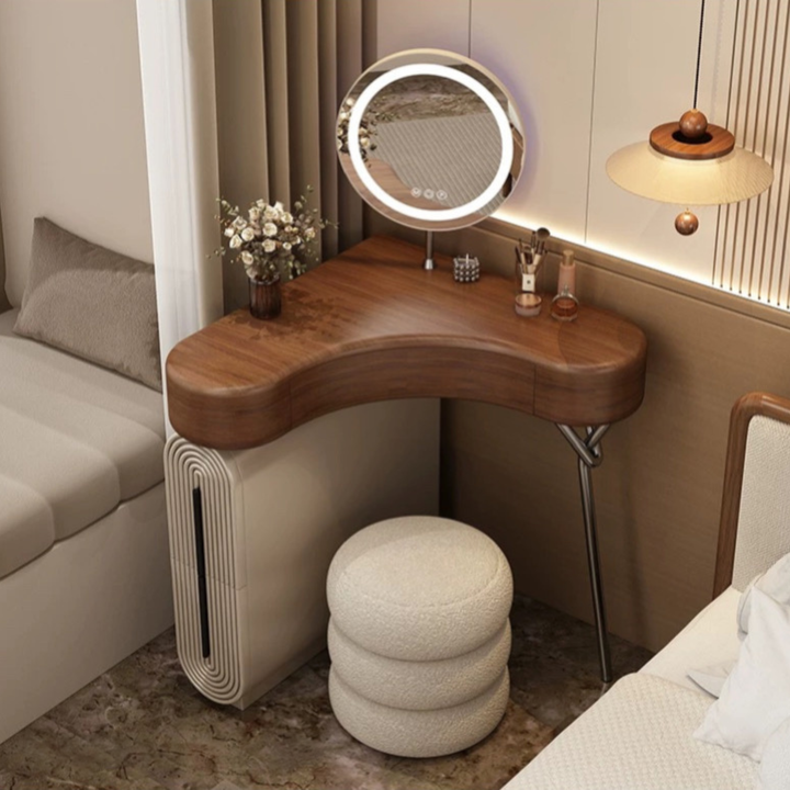 ORLISSA Minimalist Solid Wood Vanity Set - Cassa Haus Singapore